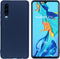iMoshion Hoesje Geschikt voor Huawei P30 Hoesje Siliconen - iMoshion Color Backcover - Donkerblauw