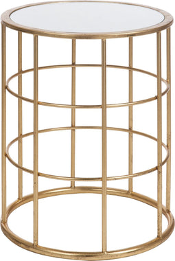 J-Line bijzettafel Spijlen - metaal/glas - goud