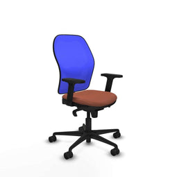 Piqueras y Crespo 2D036N0 - Bureaustoel - Verstelbare hoogte met armleuning - Blauw Bruin