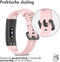 iMoshion Bandje Geschikt voor Honor Band 4 - iMoshion Siliconen band zwarte gesp met design met installatiehulp - Roze
