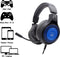 Ewent PL3322 - Gaming Headset - Draad - Stereo - Blauw Zwart