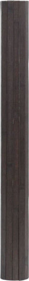 vidaXL - Vloerkleed - rechthoekig - 70x300 - cm - bamboe - donkerbruin