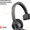 HP Poly Voyager 4310 - USB-A Headset - Microsoft Teams Certified met BT700 dongle - Zwart