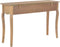 vidaXL - Wandtafel - met - 2 - lades - 110x35x76 - cm - massief - grenenhout