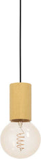 EGLO Pozueta 1 - Hanglamp - E27 - Hoogte verstelbaar tot 110 cm - Zwart/Bruin