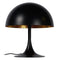 Atmooz - Tafellamp Braga - Slaapkamer / Woonkamer - Industrieel - Zwarte Buitenkant - Gouden Binnenkant - Hoogte 28cm - Metaal