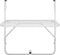 vidaXL - Balkontafel - 60x40 - cm - staal - wit
