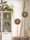 GOOD&MOJO Wandlamp Kalimantan - Bamboe/Zwart - Ø30cm - Binnen Modern