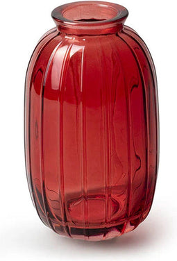 Fles 'julie' lichtrood h12 d7 cm