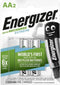 Energizer ENR Recharge Extreme 2300 AA - Oplaadbare NiMH Batterijen - 2300 mAh (2 stuks)
