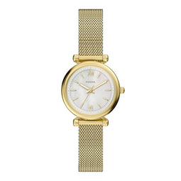 FOSSIL ES5462 - Vrouwen Horloge 28 mm - Goudkleurig