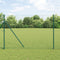 vidaXL - Hekposts - 13 - stuks - Groen - Ø32 - mm - 200 - cm - Gegalvaniseerd - lood