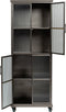 Housecraft Living Jiro Kast op wieltjes Middel Hout/ Metaal Zwart