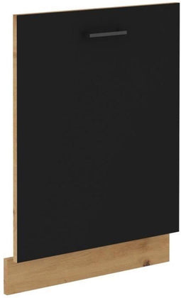 Vaatwasfront + plint - MODENA - 60 cm - Ambachtelijk eiken en mat zwart - CUISINIER