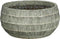Mica Decorations Schaal Tobias - 28x28x14 cm - Terracotta - Gebroken Wit
