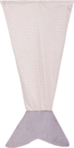 Atmosphera Kids Zeemeermin plaid flanel - 63x130cm - Roze