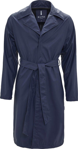 Rains Overcoat 1255 - Overjas Dames - Waterdicht - Blauw
