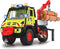 Dickie Toys Unimog U530 - 50 cm - Bestuurbare kraan - Licht & Geluid - Speelgoedvoertuig