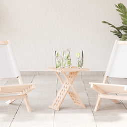 vidaXL - Opvouwbare - Salontafel - 33x33x40,5 - cm - Massief - Hout - Walnoot