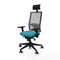 Bureaustoel met hoofdsteun Piqueras y Crespo 3D066G1 Turkoois