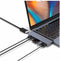 Hyper HyperDrive DUO - 7-in-2 USB-C Hub - 1x HDMI 4K 60Hz 2x USB-C 5Gbps - Grijs