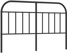 vidaXL - Hoofdbord - metaal - zwart - 150 - cm