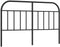 vidaXL - Hoofdbord - metaal - zwart - 150 - cm