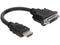 Delock - Adapter Kabel - HDMI male > DVI 24+1 female - 20cm Zwart