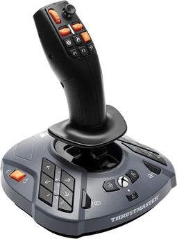 Thrustmaster SimTask Farm Stick - Joystick - 3-assige joystick met 33 knoppen - Grijs Zwart