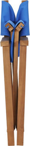 vidaXL - Regisseursstoel - massief - teakhout - blauw