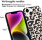 iMoshion Hoesje Geschikt voor iPhone 14 Hoesje Siliconen - iMoshion Design hoesje - Zwart / Leopard