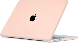 Lunso Geschikt voor MacBook Pro 16 inch M1/M2 (2021-2023) cover hoes - case - Candy Pink