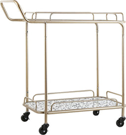 Beliani GALENA - Keukentrolley - Goud - IJzer