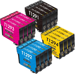 T1295 Multipack Replacement for Epson T1291 T1292 T1293 T1294 Printer Cartridges Compatible with Eps