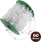 60 m/rol parelsnoer parelslinger feestslinger bruiloft DIY ambacht bloemen decoratie bruiloft tafeldecoratie bruidsboeket parel lint DIY ambacht ivoor