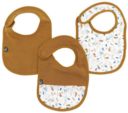 Domiva - Slabbetjes - Absorberend en waterdicht - Karamel (3 stuks)