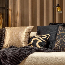 Dutch Decor Sierkussen Diana - Velvet - Taupe - 45x45 cm - Polyester - Kleur Driftwood