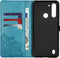 Hoesje Met Pasjeshouder Geschikt voor Motorola Moto G8 Power Lite - Mandala Bookcase - Turquoise