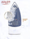 Adler AD 5030 - Stoomstrijkijzer - 3000W keramische zool - 310ml watertank