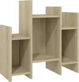vidaXL - Bijzetkast - 60x26x60 - cm - bewerkt - hout - sonoma - eikenkleurig