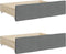 vidaXL - Opberglades - bed - 2 - st - bewerkt - hout - en - stof - donkergrijs