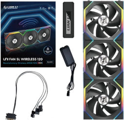 Lian Li Uni Fan SL Wireless - 120mm PWM-ventilator met RGB - Zwart (3-pack)