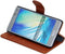 Gecko Covers Samsung Galaxy A5 - Wallet cover - Rubberen case met pasjesruimte - Bruin