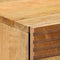 vidaXL - Nachtkastje - 50x33x60 - cm - massief - mangohout - bruin