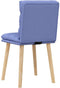 vidaXL - Eetkamerstoelen - 2 - st - stof - jeansblauw