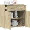 vidaXL - Dressoir - 79x38x80 - cm - bewerkt - hout - sonoma - eikenkleurig