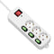 TM Electron 3680 W - 3-voudige Stekkerdoos met Schakelaar - Wit (1,5 m)