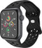 imoshion Sport⁺ bandje - Geschikt voor Apple Watch 1, 2, 3, 4, 5, 6, 7, 8, 9, 10 (42 mm), SE - 38/40/41 mm - Zwart - M/L