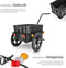 tectake® CargoXpress - Fietskar 2-in-1 - Bagagekar en Duwwagen - Belastbaar tot 50kg