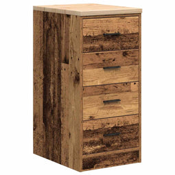 vidaXL - Garagekast - 40x51x85 - cm - massief - grenenhout - oud - hout